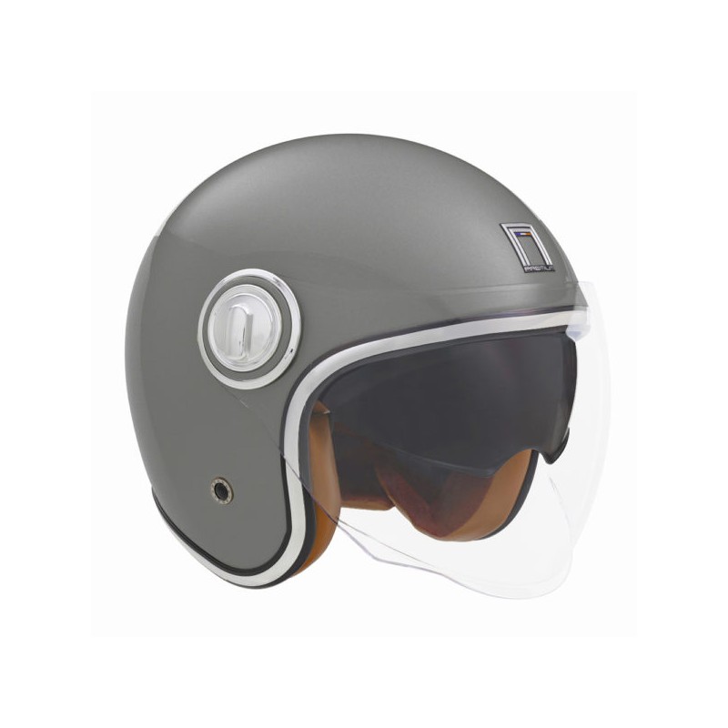 NOX PREMIUM KASK OTWARTY JET HERITAGE SOLID KOLOR TYTANOWY MAT ROZMIAR S