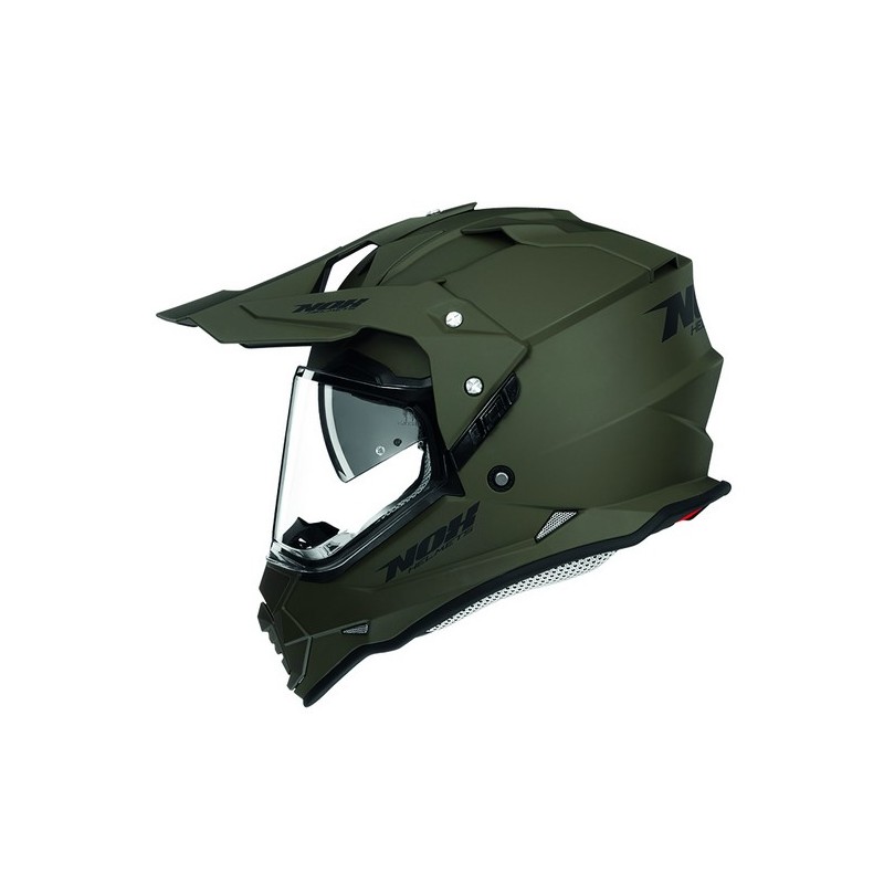 NOX KASK OFFROAD / TRAIL DUOSPORT (DUAL) N312 SOLID Z SZYBKĄ I BLENDĄ KOLOR ZIELONY MAT (KHAKI) ROZMIAR L