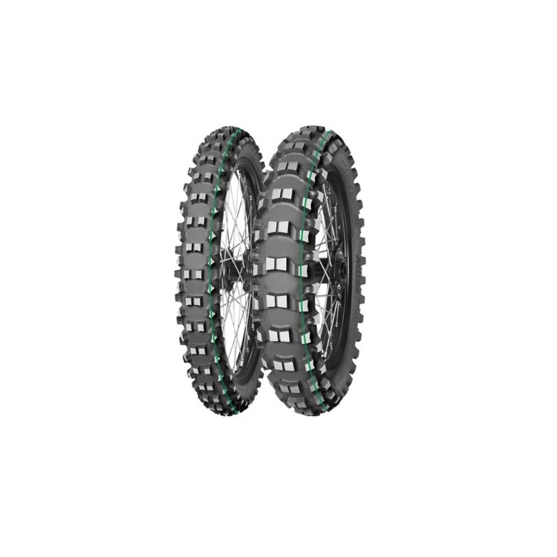 MITAS OPONA 120/90-18 TERRA FORCE-EX SM SUPER LIGHT (TECHNICAL ENDURO) (ZIELONY PASEK) 65R TYŁ DOT 03/2024 (460120)(ZAMIENNIK:70