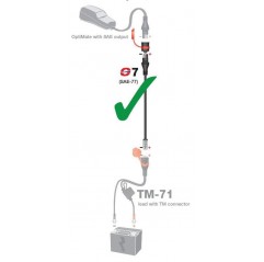 OPTIMATE PRZEJŚCIÓWKA DO ŁADOWAREK Z WTYCZKI KET/TM NA SAE (DŁUGOŚĆ 15CM) (SAE-77) (EL)