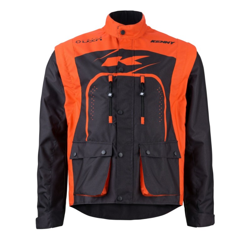 KENNY RACING KURTKA ADVENTURE/ENDURO MODEL TRACK BLACK/ORANGE KOLOR CZARNY/SZARY/POMARAŃCZOWY ROZMIAR M