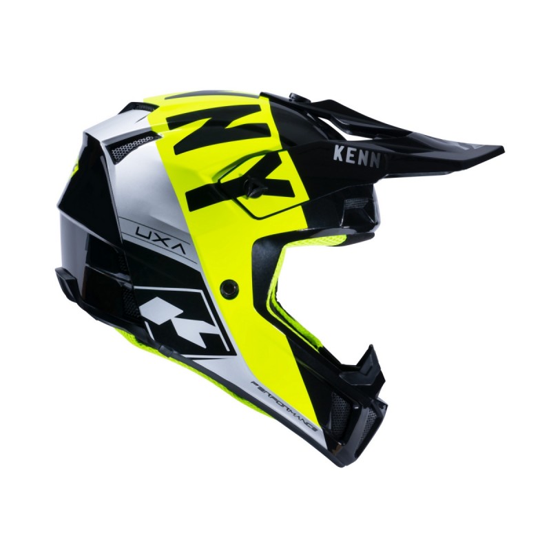 KENNY RACING KASK CROSS/ENDURO MODEL PERFORMANCE MIPS BLACK/NEON YELLOW/SILVER KOLOR CZARNY/ŻÓŁTY/SREBRNY ROZMIAR L ( 59 - 60 CM