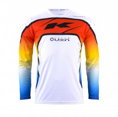 KENNY RACING KOSZULKA CROSS/ENDURO MODEL TRACK FOCUS GRADIENT KOLOR BIAŁY/NIEBIESKI/CZERWONY ROZMIAR XXL