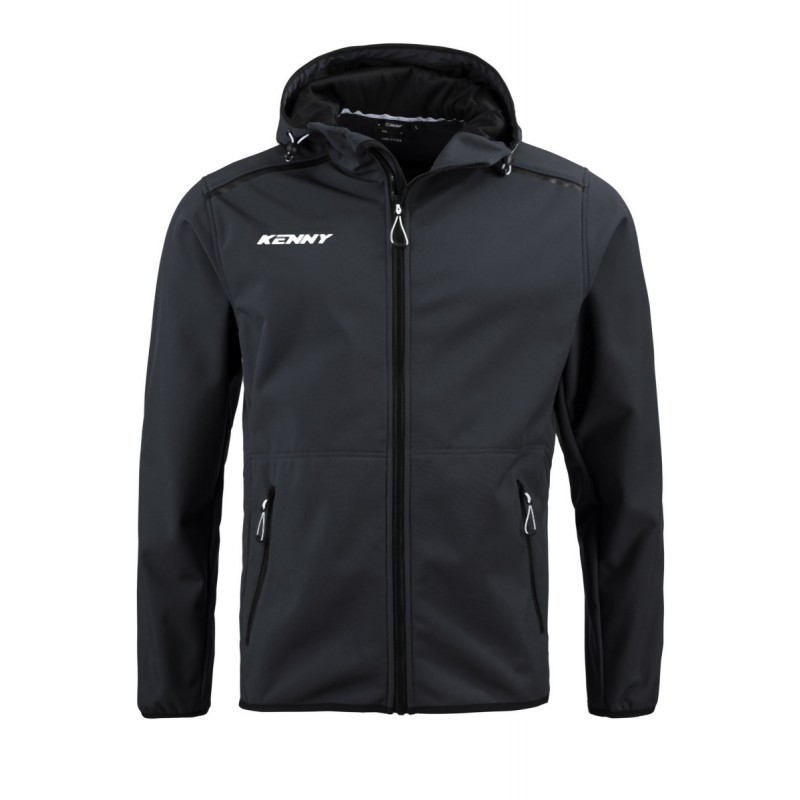 KENNY RACING KURTKA PRZECIWDESZCZOWA SOFTSHELL MODEL CORE BLACK KOLOR CZARNY ROZMIAR L