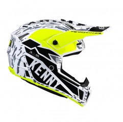 KENNY RACING KASK CROSS/ENDURO MODEL PERFORMANCE MIPS STONE KOLOR CZARNY/BIAŁY/ŻÓŁTY ROZMIAR S ( 55 - 56 CM )