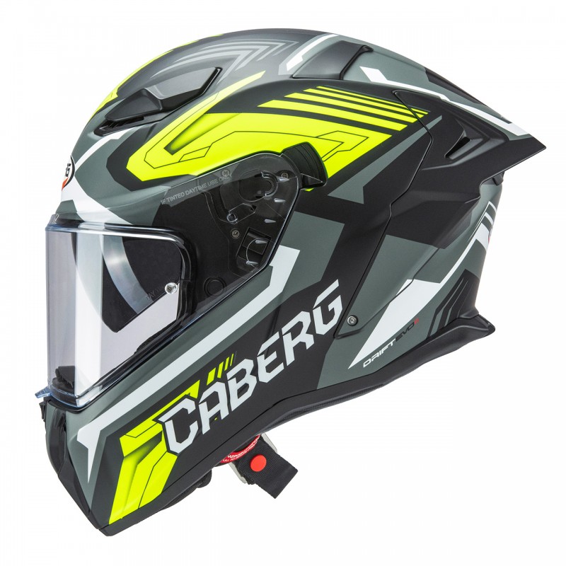 CABERG KASK INTEGRALNY Z BLENDĄ MODEL DRIFT EVO II JARAMA CZARNY/SZARY/ŻÓŁTY FLUO MAT ROZMIAR L