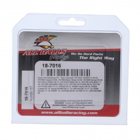 ALL BALLS TRZPIENIE (WIESZAKI) KLOCKÓW HAMULCOWYCH TYŁ KAWASAKI VN 900/1500/1600/1700, SUZUKI VL 1500, VLR 1800, VZR 1500