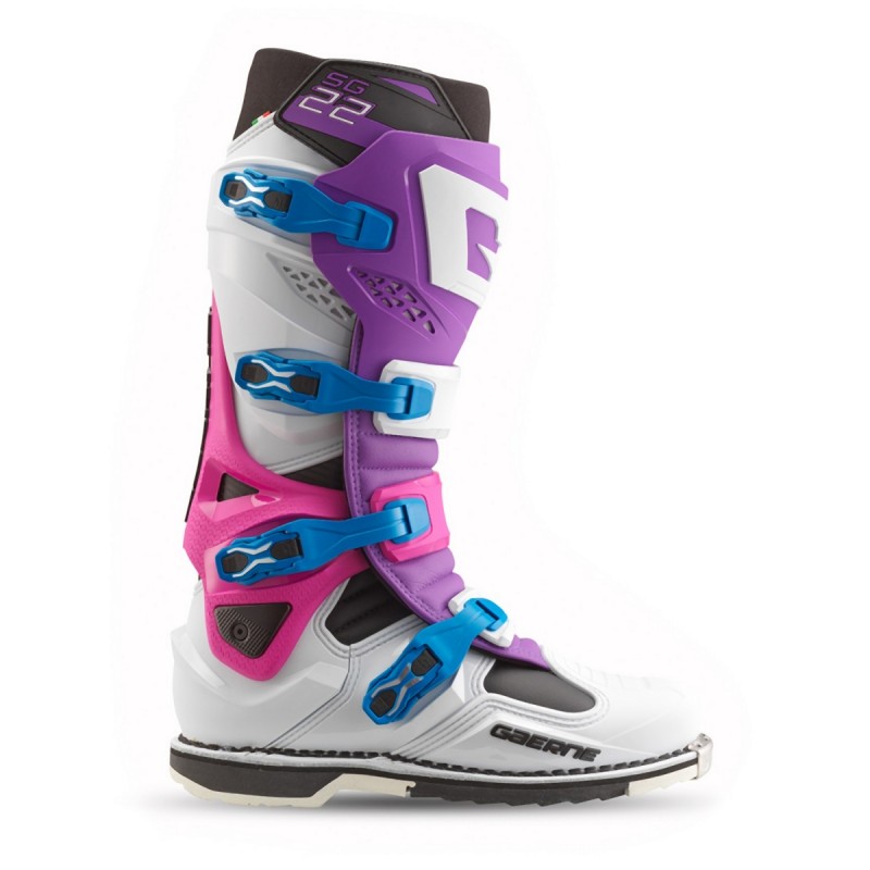 GAERNE BUTY CROSS/ENDURO MODEL SG-22 LIMITED EDITION PURPLE/WHITE/RHODAMINE KOLOR FIOLETOWY/BIAŁY/RÓŻOWY ROZMIAR 44