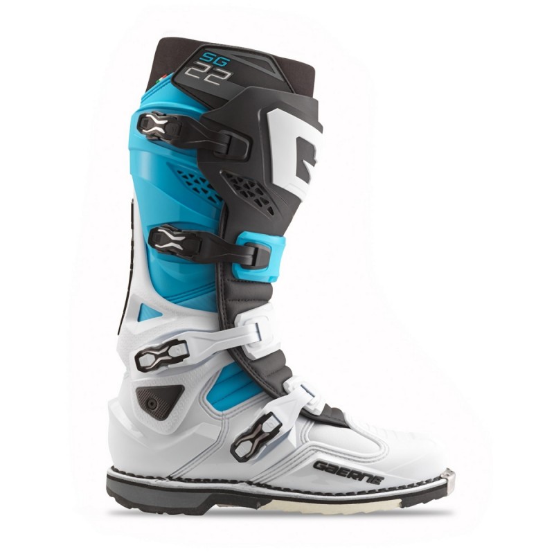 GAERNE BUTY CROSS/ENDURO MODEL SG-22 LIMITED EDITION WHITE/BLACK/BLUE KOLOR BIAŁY/CZARNY/NIEBIESKI ROZMIAR 45