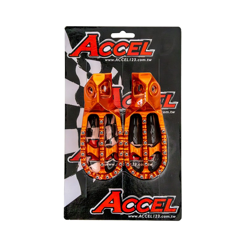 ACCEL 2024/01 PODNÓŻKI KTM SX / SXF / XC / XCF 125 / 250 / 250 / 300 / 350 / 450 '23, HUQVARNA TC / TX / FC / FX 125 / 250 / 300