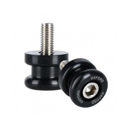 OXFORD ROLKI (SLIDERY) WKRĘCANE DO WAHACZA M12X1,25 (BOBBINS 1.25) KOLOR CZARNY (STARY KOD: OF824)
