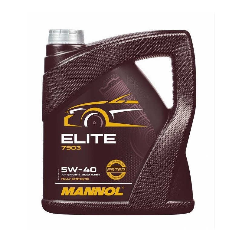 MANNOL OLEJ SILNIKOWY 4T ELITE 5W40 4L (API SN/CH-4, JASO MA2) SEMISYNTETYK (7903) (4)