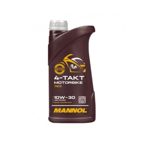 MANNOL OLEJ SILNIKOWY 4T MOTORBIKE 10W50 1L SYNTETYCZNY ESTER TECHNOLOGY (JASO MA/MA2) (7814) (20)