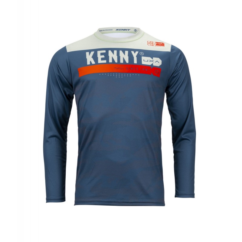 KENNY RACING KOSZULKA ROWEROWA MODEL ELITE CAMO BLUE KOLOR NIEBIESKI/BIAŁY ROZMIAR XXL