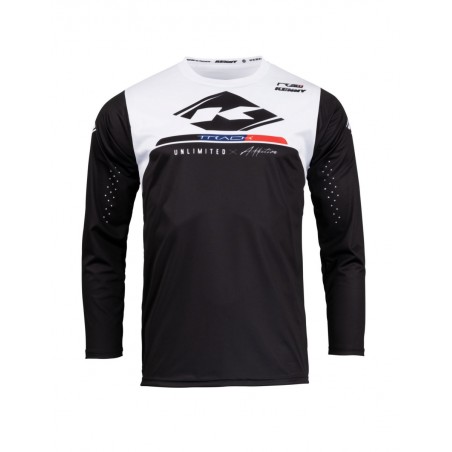 KENNY RACING KOSZULKA CROSS/ENDURO MODEL TRACK RAW BLACK KOLOR CZARNY/BIAŁY ROZMIAR M