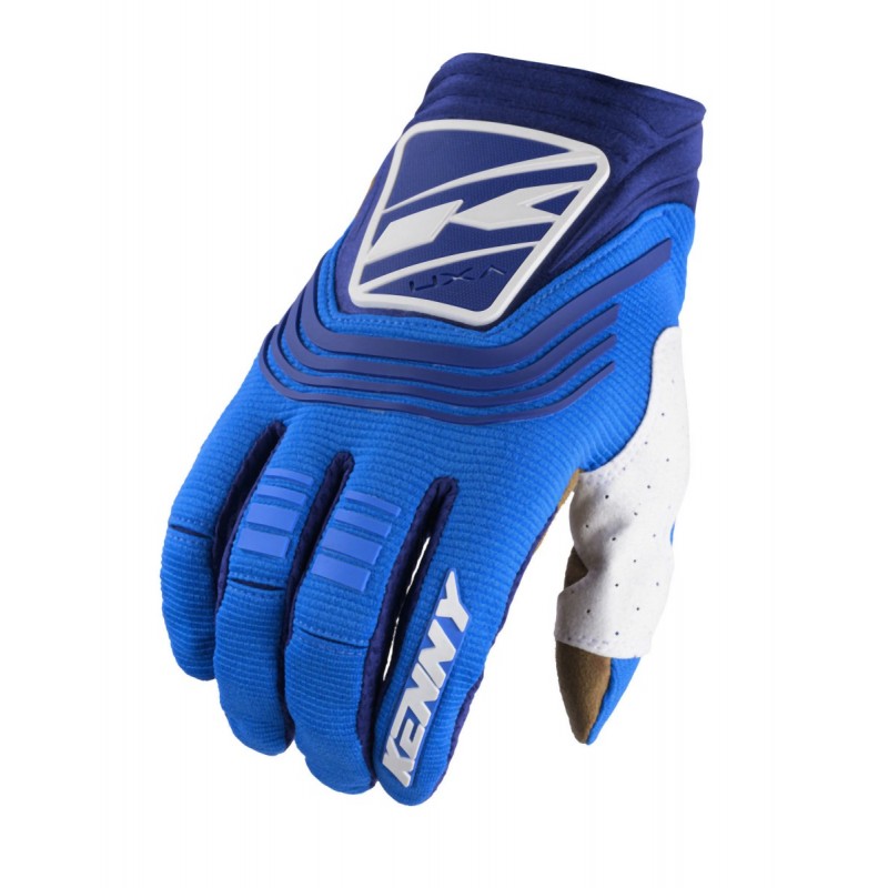 KENNY RACING RĘKAWICE CROSS/ENDURO MODEL TITANIUM BLUE KOLOR NIEBIESKI/BIAŁY ROZMIAR S