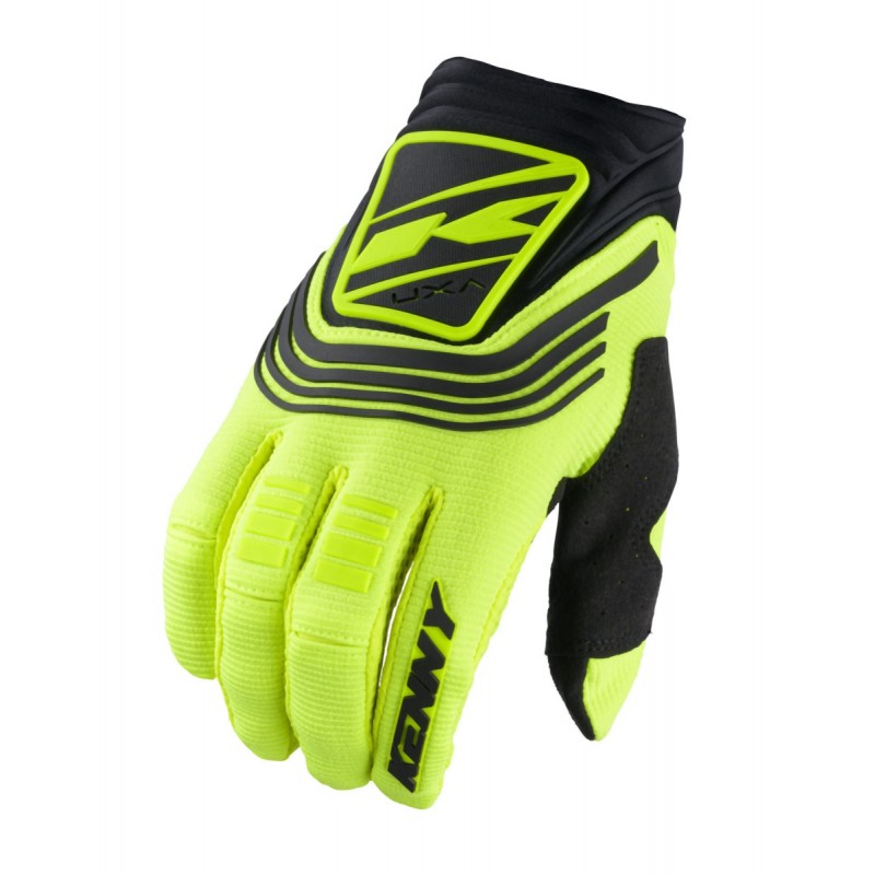 KENNY RACING RĘKAWICE CROSS/ENDURO MODEL TITANIUM YELLOW KOLOR ŻÓŁTY FLUO/CZARNY ROZMIAR M