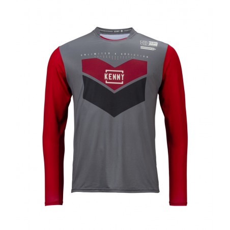 KENNY RACING KOSZULKA ROWEROWA MODEL PROLIGHT DARK RED KOLOR CZERWONY/SZARY ROZMIAR L