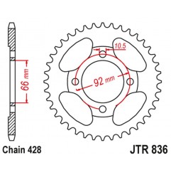 JT ZĘBATKA TYLNA YAMAHA RS 200 (ŁAŃC. 428) NA ZAMÓWIENIE