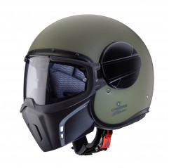 CABERG KASK OTWARTY JET MODEL GHOST X KOLOR ZIELONY MAT (MILITARY GREEN) ROZMIAR M