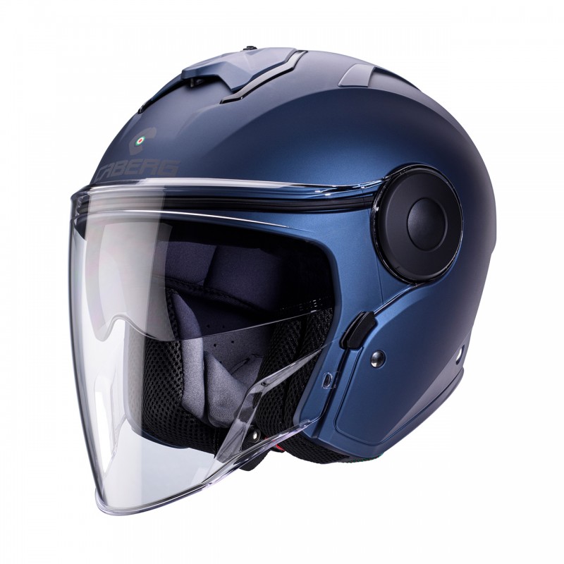 CABERG KASK OTWARTY JET Z BLENDĄ MODEL SOHO KOLOR NIEBIESKI MAT - BLUE JEANS ROZMIAR S