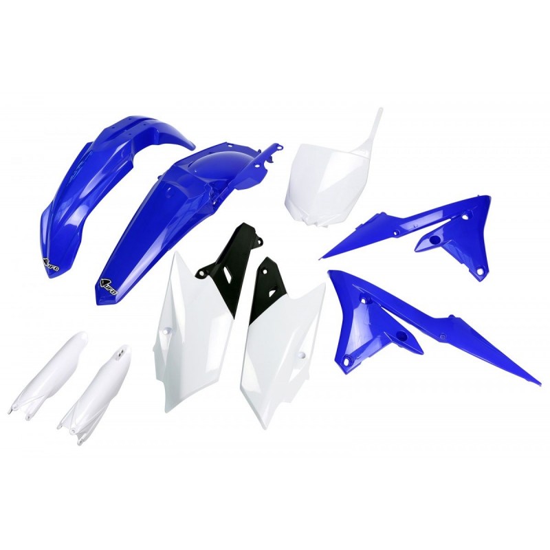 UFO KOMPLET PLASTIKÓW (FULL KIT) Z OSŁONAMI TELESKOPÓW (AMORTYZATORÓW) YAMAHA YZF 250 '14-'18, YZF 450 '14-'17 KOLOR OEM '18 (NI