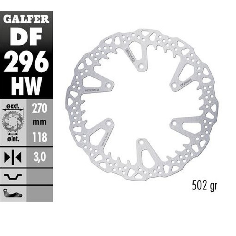 GALFER TARCZA HAMULCOWA PRZÓD YAMAHA YZ 125 '22-'24 YZ 250 '22-'24 YZ 250F '21-'24 YZ 450F '20-'24 WR 250F '17-'24 WR 450F '20-'