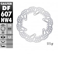 GALFER TARCZA HAMULCOWA TYŁ KTM SX/EXC/SX-F/EXC-F '93-'23 GS/MX/LC4 '93-'23 GAS GAS EC/EC-F/MC/MC-F '21-'24 HUSQVARNA TC/TE/TX/F