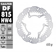 GALFER TARCZA HAMULCOWA TYŁ BETA 250RR '12-'24 300RR '13-'24 350RR '13-'24 400/430/450/480/498 '13-'24 X-TRAINER '15-'24 (240X10