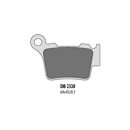 DELTA BRAKING KLOCKI HAMULCOWE KH368 TYŁ BREMBO (KTM) - ZASTĘPUJĄ DB2320MX-D ORAZ DB2320QD-D