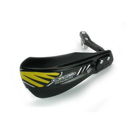 CYCRA PROMOCJA OSŁONY RĄK (LISTKI ) Z MOCOWANIEM (22MM/28,6MM) MODEL COMPOSITE PRIMAL STEALTH RACER KOLOR CZARNY