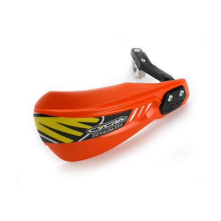 CYCRA PROMOCJA OSŁONY RĄK (LISTKI) Z MOCOWANIEM (22MM/28,6MM) MODEL COMPOSITE PRIMAL STEALTH RACER KOLOR POMARAŃCZOWY