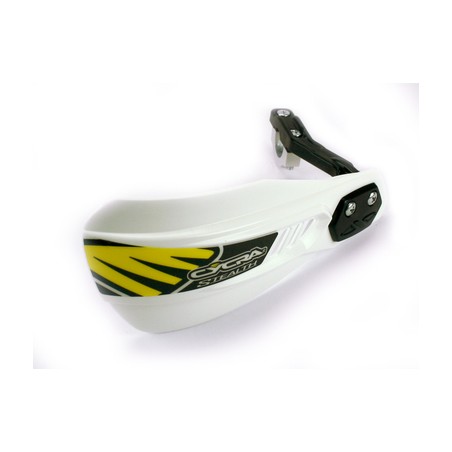 CYCRA PROMOCJA OSŁONY RĄK (LISTKI) Z MOCOWANIEM (22MM/28,6MM) MODEL COMPOSITE PRIMAL STEALTH RACER KOLOR BIAŁY