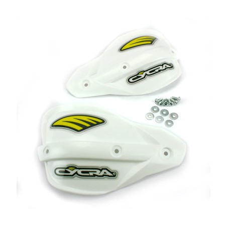 CYCRA ZAMIENNE PLASTIKOWE OSŁONY DO HANDBARÓW PROBEND ENDURO KOLOR BIAŁY (ŚRUBY W ZESTAWIE)