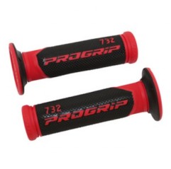 PROGRIP MANETKI PG732 ROAD (22+25MM, DŁ.125MM) KOLOR CZERWONY/CZARNY (DWUSKŁADNIKOWE) (732-149) (PG732/6)