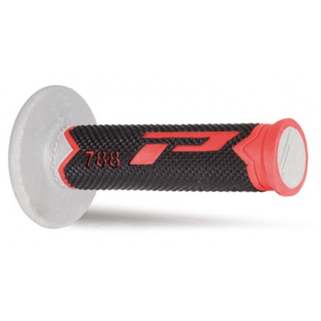 PROGRIP MANETKI PG788 OFF ROAD (22+25MM, DŁ.115MM) KOLOR CZERWONY/CZARNY/SZARY (TRÓJSKŁADNIKOWE) (788-220)