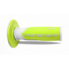 PROGRIP MANETKI PG801 OFF ROAD (22+25MM, DŁ.115MM) KOLOR BIAŁY/ŻÓŁTY FLUO (DWUSKŁADNIKOWE) (801-244) (PG801WH/YLF)