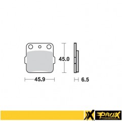 PROX KLOCKI HAMULCOWE KH84 / KH84/3 HONDA CR 80/85 '86-07, CRF 150R '07-09 PRZÓD, YAMAHA YZ 80/85 '93-19, YZ 65 '19-20 TYŁ