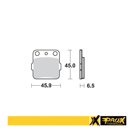 PROX KLOCKI HAMULCOWE KH84 / KH84/3 HONDA CR 80/85 '86-07, CRF 150R '07-09 PRZÓD, YAMAHA YZ 80/85 '93-19, YZ 65 '19-20 TYŁ