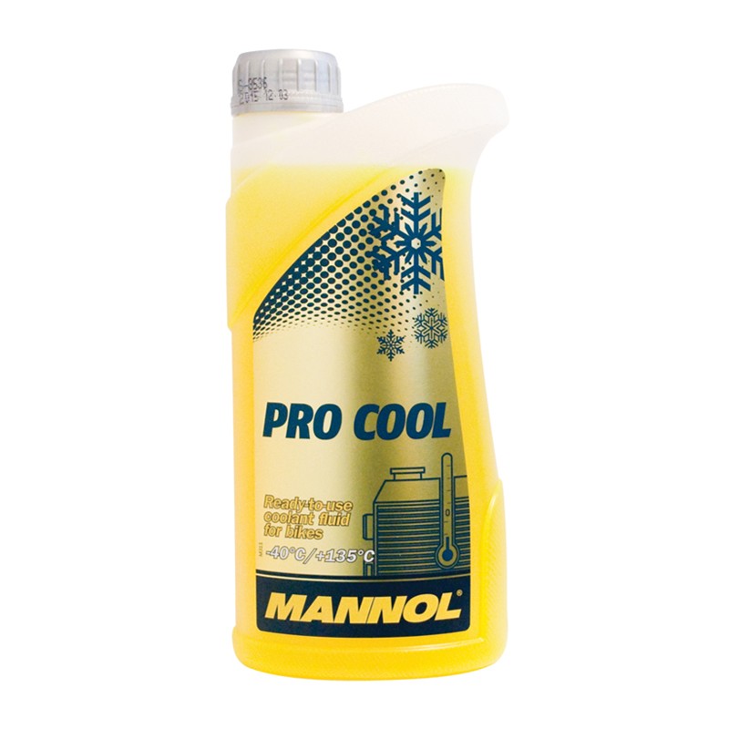 MANNOL PŁYN DO CHŁODNIC PRO COOL 1L MOTOCYKLOWY (-40ST.C/+135ST.C) GOTOWY DO UŻYCIA (960)