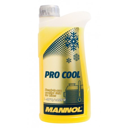 MANNOL PŁYN DO CHŁODNIC PRO COOL 1L MOTOCYKLOWY (-40ST.C/+135ST.C) GOTOWY DO UŻYCIA (960)
