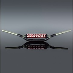 RENTHAL KIEROWNICA 1,1/8 CALA (28,6MM) MX TWINWALL 923 HANDLEBAR BLACK RC MINI/85CC PADDED KOLOR CZARNY Z GĄBKĄ