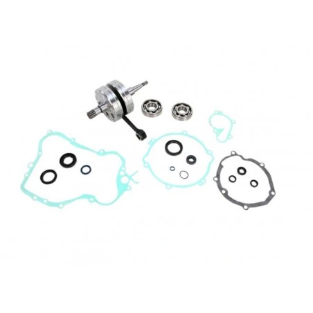 WISECO WAŁ KORBOWY KAWASAKI KX 85/100 '14-19 (Z ŁOŻYSKAMI I USZCZELNIACZAMI NA WAŁ ORAZ KOMPLETEM USZCZELEK NA DÓŁ SILNIKA) (HR 