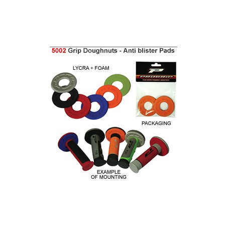 PROGRIP NAKŁADKI (PIANKI ANDTYODCISKOWE - DONUTZ) NA MANETKI PG5002 KOLOR SZARY (PG5002GN) (5002-108)