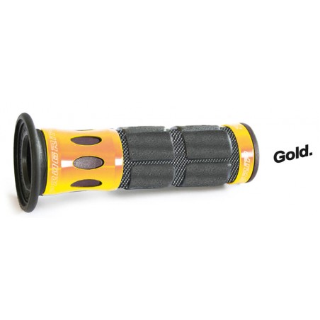 PROGRIP MANETKI PG744 SCOOTER ALU (22+25MM, DŁ.115MM) KOLOR ZŁOTY (JEDNOSKŁADNIKOWE) (744-121) WYPRZEDAŻ