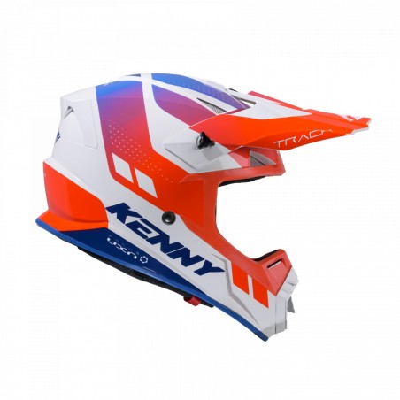 KENNY RACING 2025 KASK CROSS/ENDURO MODEL TRACK GRAPHIC PATRIOT KOLOR BIAŁY/NIEBIESKI/CZERWONY ROZMIAR L ( 59 - 60 CM )
