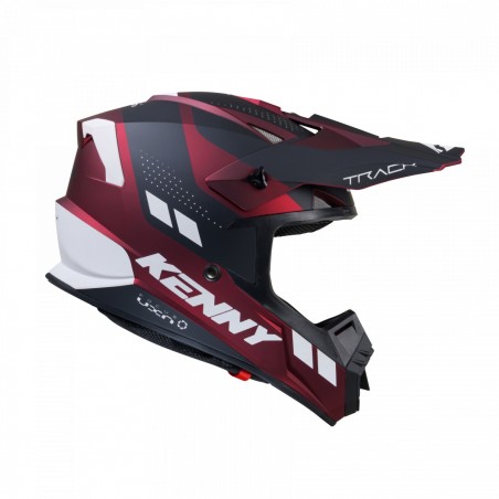 KENNY RACING 2025 KASK CROSS/ENDURO MODEL TRACK GRAPHIC CANDY RED MATT KOLOR CZARNY/CZERWONY/BIAŁY ROZMIAR XL ( 61 - 62 CM )