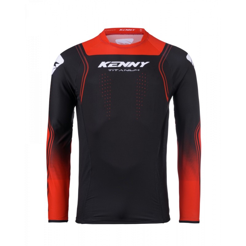 KENNY RACING 2025 KOSZULKA CROSS/ENDURO MODEL TITANIUM RED KOLOR CZARNY/CZERWONY ROZMIAR XXL