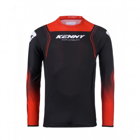 KENNY RACING 2025 KOSZULKA CROSS/ENDURO MODEL TITANIUM RED KOLOR CZARNY/CZERWONY ROZMIAR XXL