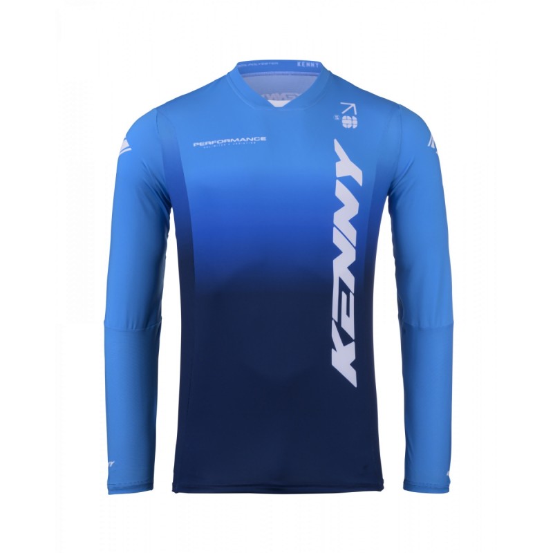 KENNY RACING 2025 KOSZULKA CROSS/ENDURO MODEL PERFORMANCE GRADIENT BLUE KOLOR NIEBIESKI/BIAŁY ROZMIAR XXXL